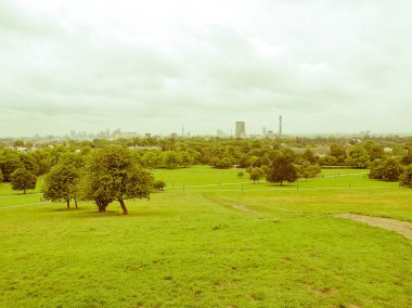 Retro görünümlü primrose hill Londra