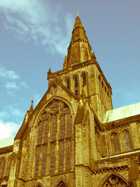 Retro look Glasgow kathedraal — Stockfoto