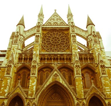 Retro görünümlü westminster abbey