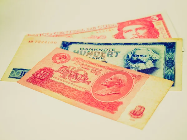 Mira retro Dinero — Foto de Stock