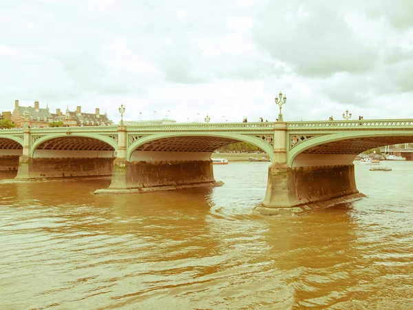 Puente Westminster de aspecto retro —  Fotos de Stock