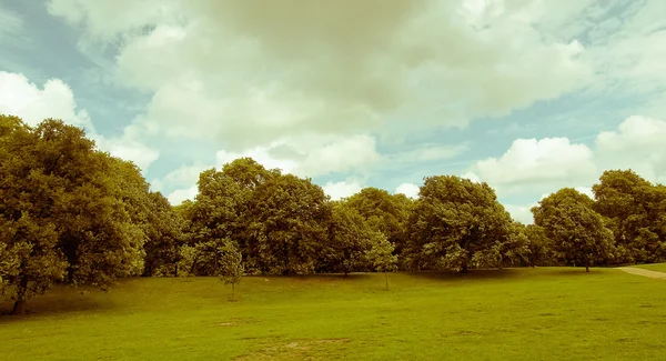 Retro vypadající kensington gardens Londýn — Stock fotografie