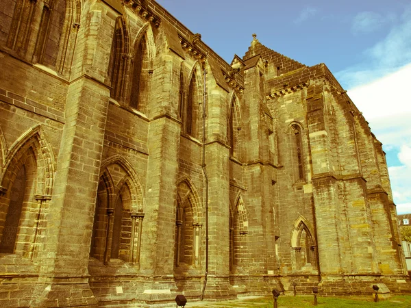 Retro look Glasgow cathedral — Stock Photo, Image