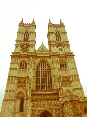 Retro görünümlü westminster abbey