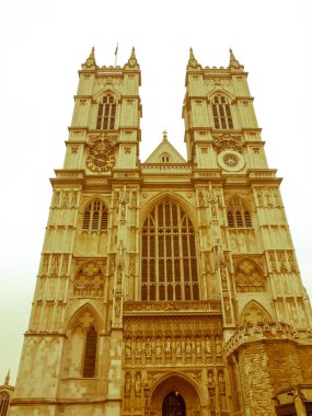 Retro görünümlü westminster abbey