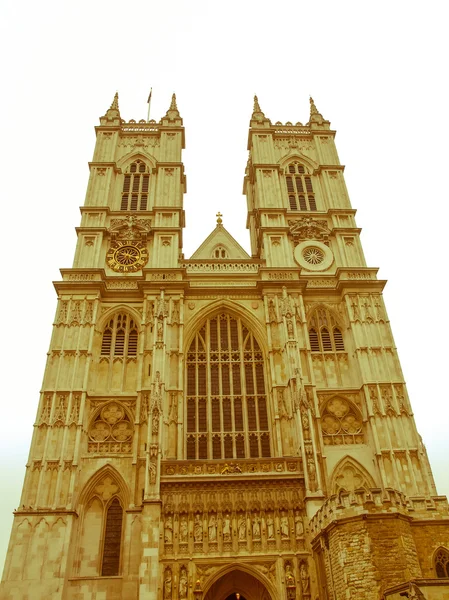 Retro patrząc Opactwo Westminsterskie — Zdjęcie stockowe