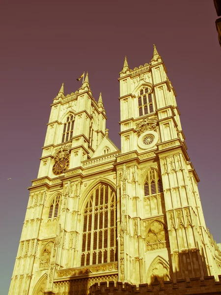 Retro patrząc Opactwo Westminsterskie — Zdjęcie stockowe