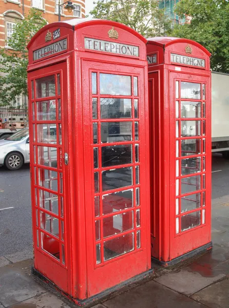 Budka telefoniczna w Londynie — Zdjęcie stockowe