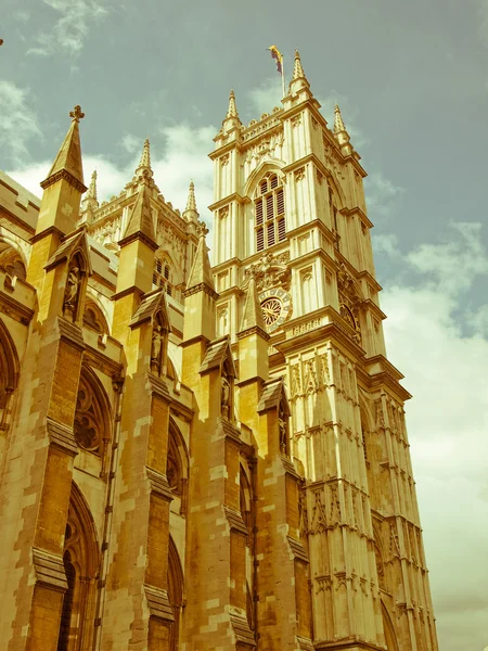 Retro olhando Abadia de Westminster — Fotografia de Stock