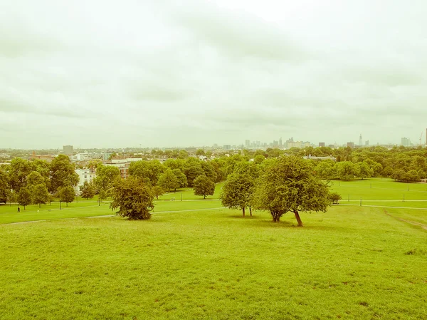 Retro looking Primrose Hill London — Stock Photo, Image