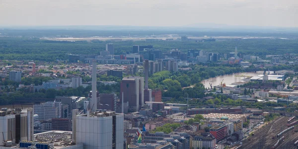 Frankfurt nad Mohanem - panorama — Stock fotografie