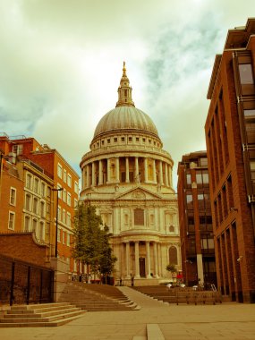 St paul Katedrali, Londra görünümlü retro