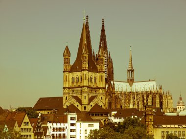 retro görünümlü Köln dom