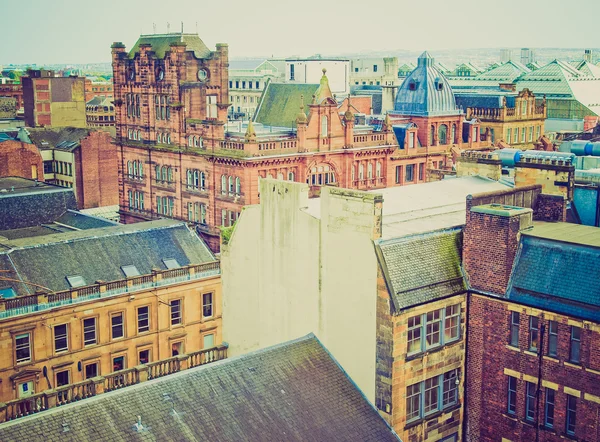 Retro looking Glasgow — Stock Photo, Image