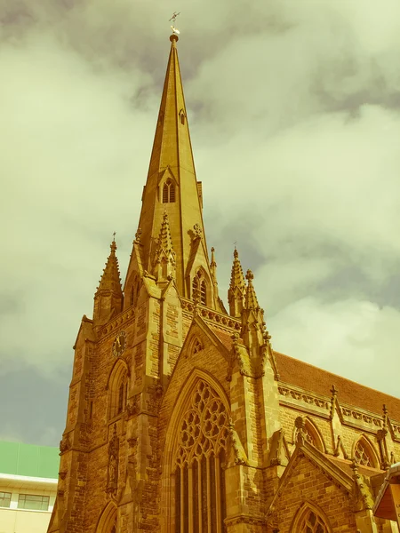 Retro op zoek st philip kathedraal, birmingham — Stockfoto