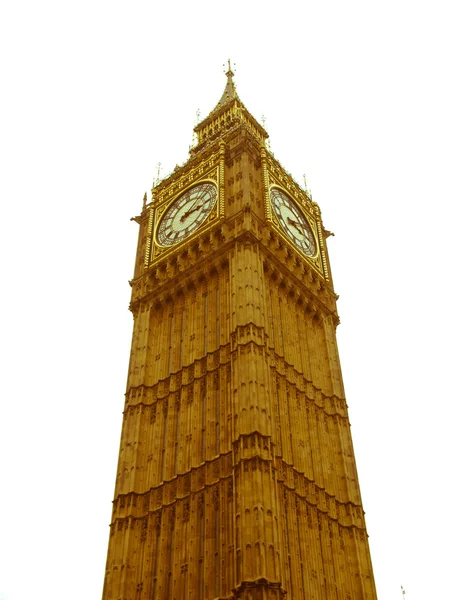 Retro looking Big Ben — Stock Photo, Image