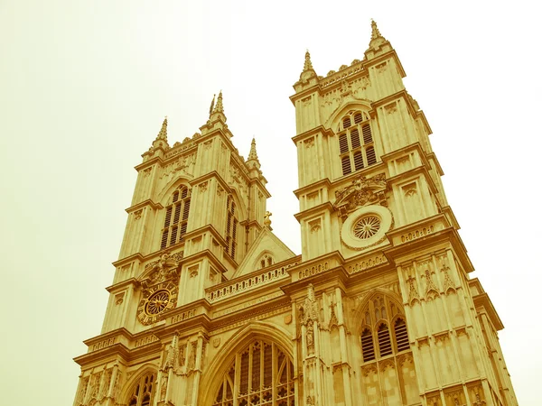 Retro olhando Abadia de Westminster — Fotografia de Stock