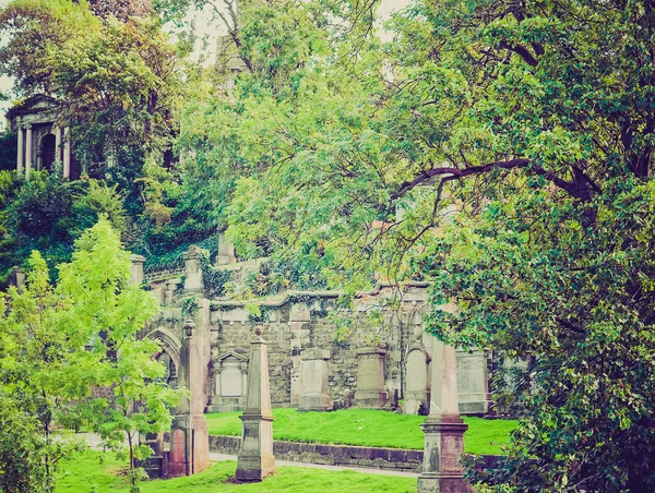 Cementerio de Glasgow de aspecto retro — Foto de Stock
