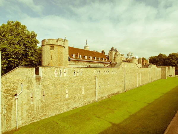 Torre de Londres com vista retrô — Fotografia de Stock