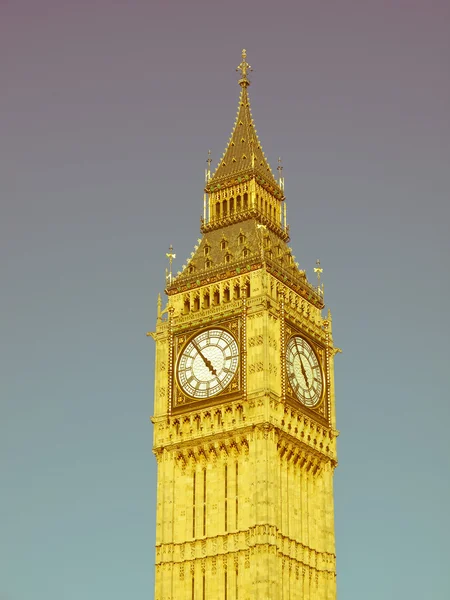 Retro looking Big Ben — Stock Photo, Image