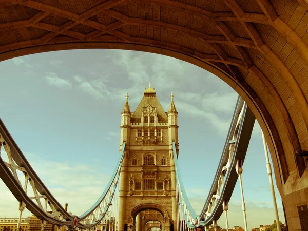 Torre Ponte dall'aspetto retrò, Londra — Foto Stock