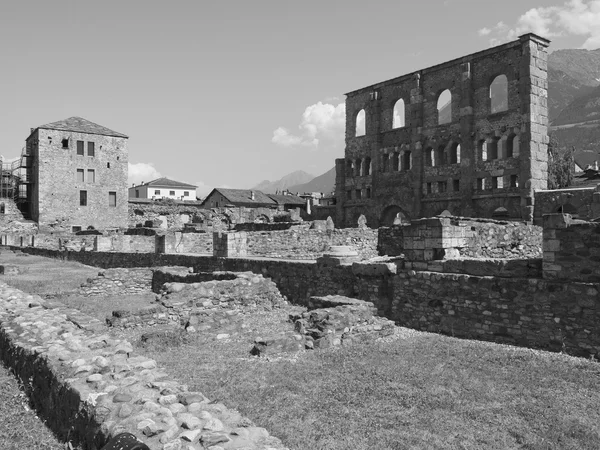 Romeins theater aosta — Stockfoto