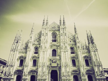 Vintage sepya duomo, milan