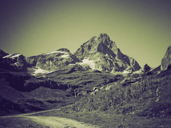 Vintage sepya Alp Dağları — Stok fotoğraf