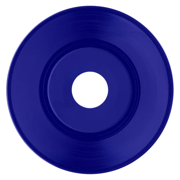 青いビニール レコード — ストック写真
