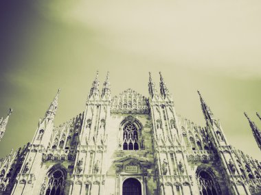 Vintage sepya duomo, milan