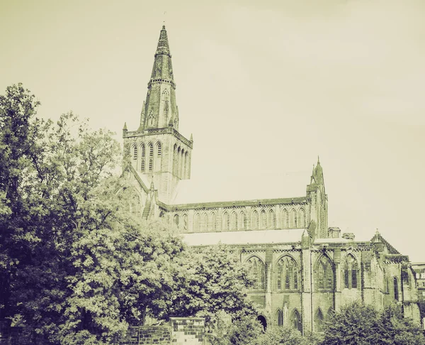 Vintage sepia Glasgow catedral — Fotografia de Stock
