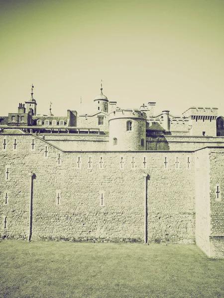 Vintage sepia Torre de Londres —  Fotos de Stock