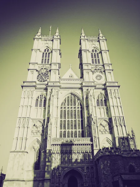 Винтажная сепия Вестминстерское аббатство — стоковое фото