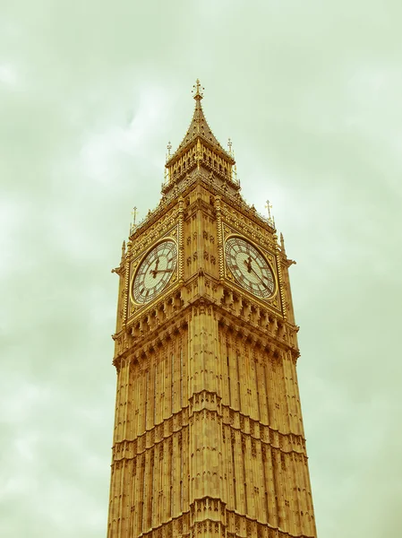 Retro looking Big Ben — Stock Photo, Image