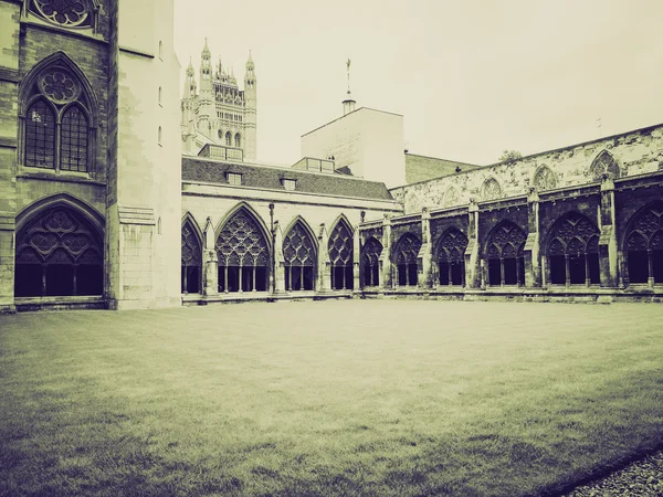 Vintage sepia Westminster Abbey — Stock Photo, Image