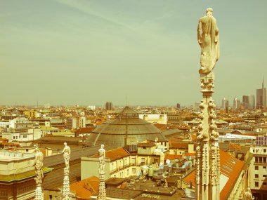 retro görünümlü Milano, İtalya