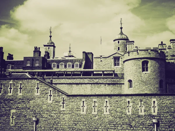 Turnul sepia vintage din Londra — Fotografie, imagine de stoc