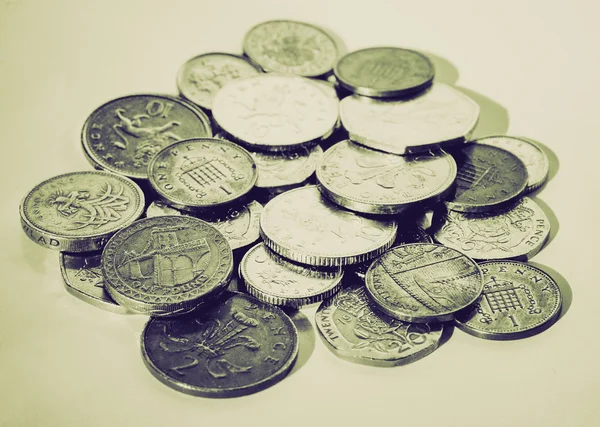 Vintage sepia Pounds picture — Stock Photo, Image