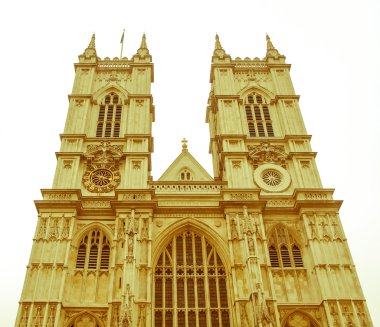 Retro görünümlü westminster abbey