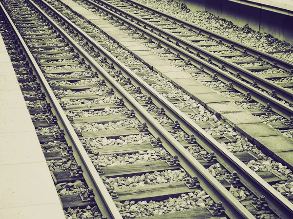 Sepia-Eisenbahn — Stockfoto