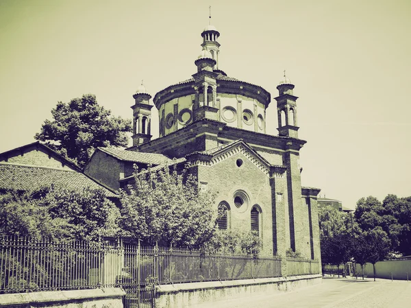 Vintage sepya sant eustorgio Kilisesi, milan — Stok fotoğraf