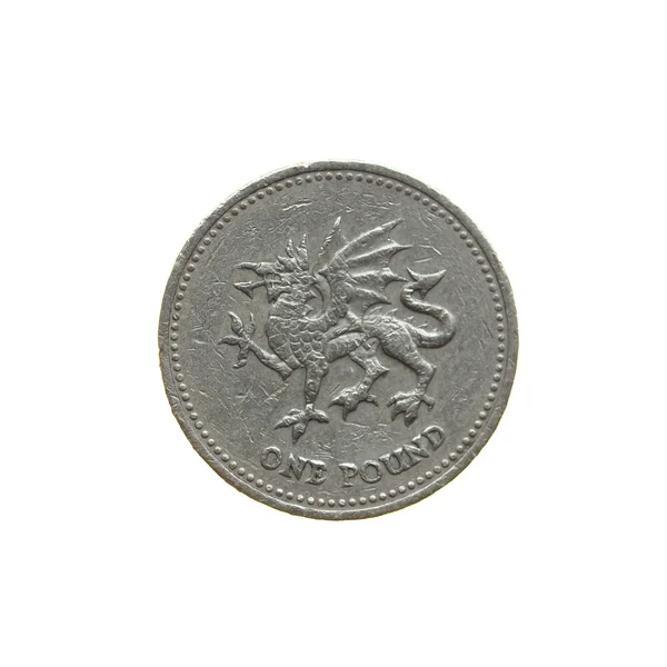 Moneta na białym tle — Zdjęcie stockowe