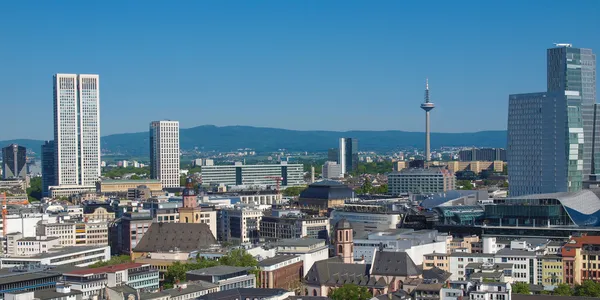 Aerial view of Frankfurt - panorama — Stock Photo, Image