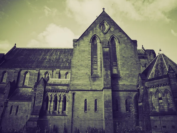 Vintage sepia Barony Parish Glasgow — Stockfoto