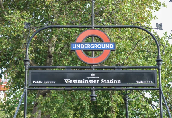 Station de métro Westminster Bridge — Photo