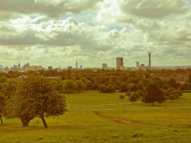 Retro görünümlü primrose hill Londra