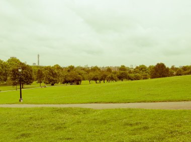 Retro görünümlü primrose hill Londra