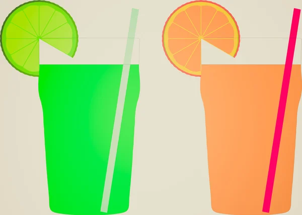 Vintage look cocktail drinken — Stockfoto