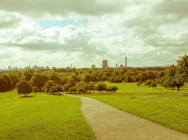 Retro görünümlü primrose hill Londra