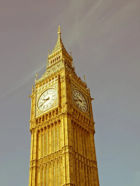 Retro looking Big Ben — Stock Photo, Image